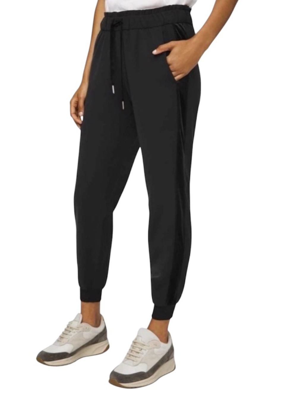 Lululemon On The Fly Jogger Velvet Tuxedo Stripe -black limited-edition Size 6